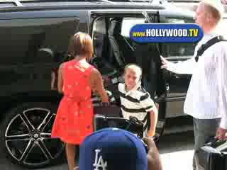 David And Victoria Beckham Go To LAX On Friday Afternoon
